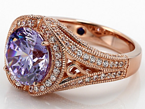 Vanna K ™ For Bella Luce ® 7.17ctw Lavender And White Diamond Simulants Eterno ™ Ring - Size 7