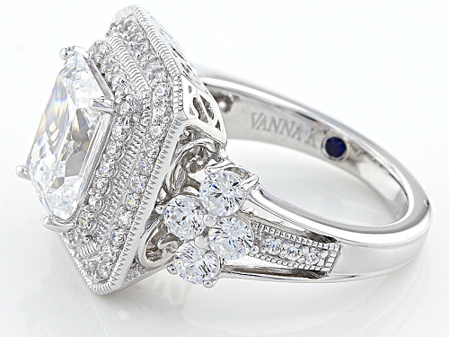 Vanna K ™ For Bella Luce ® 6.33ctw White Diamond Simulant Platineve® Ring (5.05ctw Dew) - Size 8