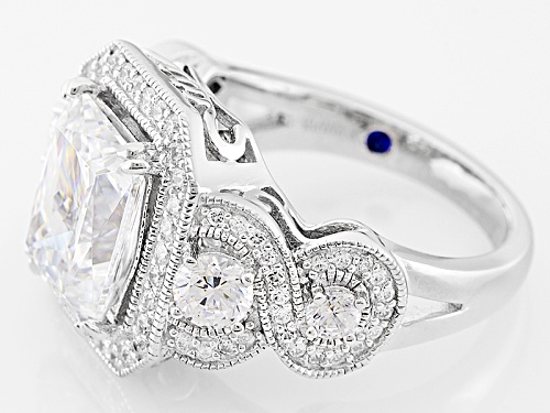 Vanna K ™ For Bella Luce ® 5.87ctw White Diamond Simulant Platineve® Ring (4.70ctw Dew) - Size 10