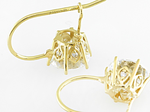 Vanna K ™ For Bella Luce ® 4.63ctw Diamond Simulant 10k Yellow Gold Earrings (2.62ctw Dew)