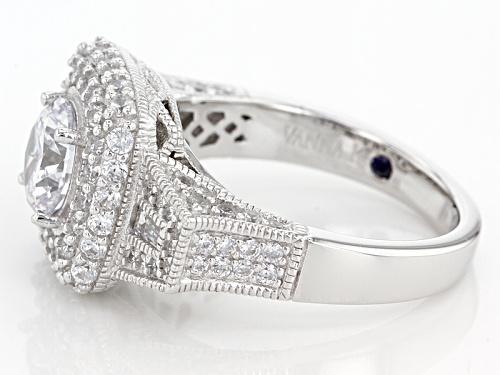 Vanna K ™ For Bella Luce ® 4.41ctw White Diamond Simulant Platineve® Ring (2.65ctw Dew) - Size 12