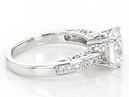 Vanna K ™ For Bella Luce ® 4.80ctw White Diamond Simulant Platineve® Ring (3.08ctw Dew) - Size 8