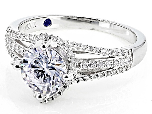 Vanna K ™ For Bella Luce ® 3.99ctw Diamond Simulant Platineve® Ring (2.7ctw Dew) - Size 12