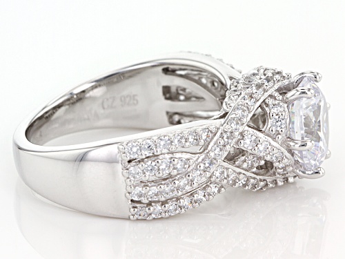 Vanna K ™ For Bella Luce ® 4.38ctw White Diamond Simulant Platineve® Ring (2.98ctw Dew) - Size 11