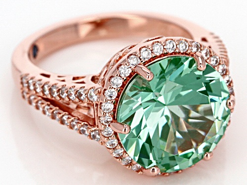 Vanna K™For Bella Luce®8.65ctw Ocean Dream Color & Diamond Simulants Eterno™ Rose Ring - Size 8