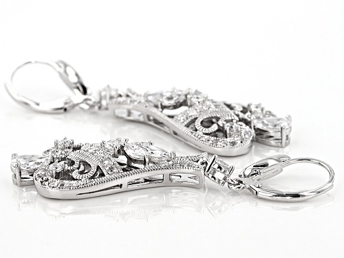 Vanna K ™ For Bella Luce ® 4.12ctw White Diamond Simulant Platineve® Earrings