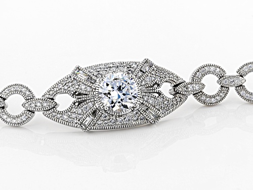 Vanna K ™ For Bella Luce ® 6.33CTW Diamond Simulant Platineve ™ Over Silver Bracelet - Size 7