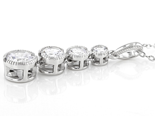 Vanna K™ For Bella Luce® 2.74ctw White Diamond Simulant Platineve® Pendant With Chain (1.66ctw DEW)