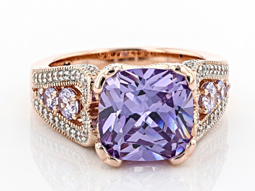 Vanna K ™ For Bella Luce ® 9.09ctw Lavender And White Diamond Simulants Eterno™ Rose Ring - Size 7