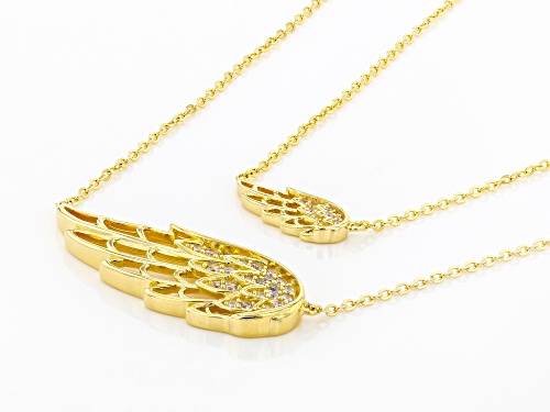 Vanna K™ For Bella Luce® 0.45ctw Eterno ™ Yellow Angel Wing Necklace W/ Matching Children's Necklace - Size 18