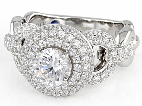 Vanna K For Bella Luce® 3.45ctw White Diamond Simulants Platineve® Ring (2.09ctw DEW) - Size 11