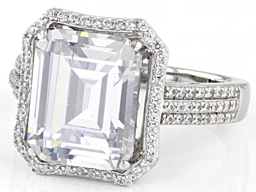 Vanna K™ for Bella Luce® 10.13ctw Diamond Simulant Platineve® Ring (6.13ctw DEW) - Size 7