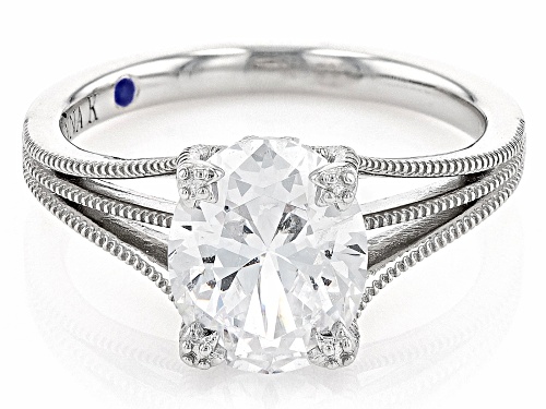 Vanna K for Bella Luce® 3.80ctw White Diamond Simulant Platineve® Ring (2.30ctw DEW) - Size 12