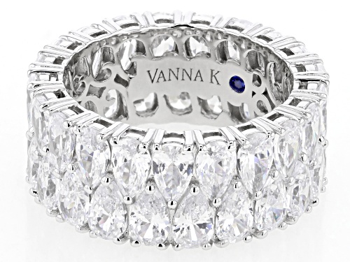 Vanna K™ For Bella Luce® 12.41ctw White Diamond Simulant Platineve® Ring(7.52ctw DEW) - Size 7