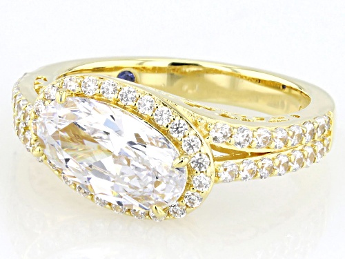 Vanna K™ For Bella Luce® 4.26ctw White Diamond Simulant Eterno™ Yellow Ring(2.58ctw DEW) - Size 7