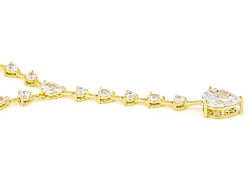 Vanna K™ For Bella Luce® 17.11ctw White Diamond Simulant Eterno™ Yellow Necklace(10.36ctw DEW) - Size 17