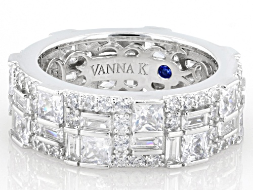 Vanna K™ For Bella Luce® 6.78ctw White Diamond Simulant Platineve® Ring(4.10ctw DEW) - Size 10