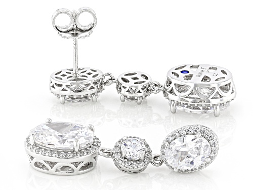 Vanna K™ For Bella Luce® 11.35ctw White Diamond Simulant Platineve® Earrings