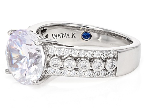 Vanna K™ For Bella Luce® 6.45ctw White Diamond Simulant Platineve® Ring - Size 10