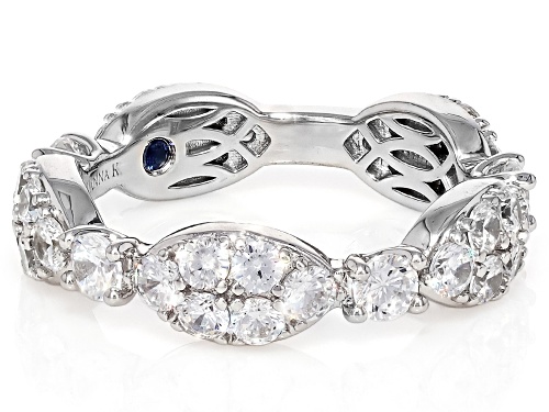 Vanna K™ For Bella Luce® 3.45ctw White Diamond Simulant Platineve® Ring - Size 8