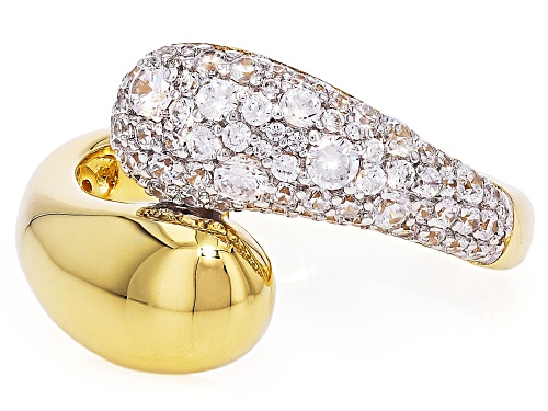 Vanna K™ For Bella Luce® 1.20ctw White Diamond Simulant Eterno™ Yellow And Platineve® Ring - Size 7