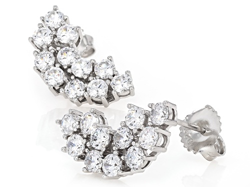 Vanna K™ For Bella Luce® 3.87ctw White Diamond Simulant Platineve® Earrings