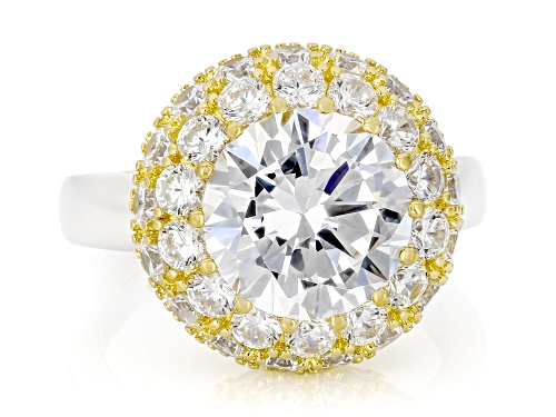 Vanna K™ For Bella Luce® 11.13ctw White Diamond Simulant Eterno™ Yellow and Platineve® Ring - Size 7