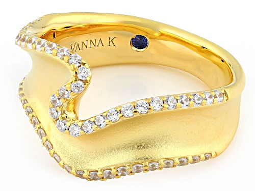 Vanna K™ For Bella Luce® 0.79ctw White Diamond Simulant Eterno™ Yellow Ring - Size 7