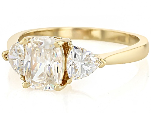 3.26ctw Strontium Titanate 18k Yellow Gold Over Sterling Silver Ring - Size 9