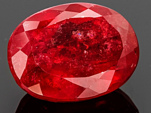 Brazilian Rhodonite 30.00ct 20.82x15.58x9.88mm Oval S.G.L. Report Appraised By Craig Lynch