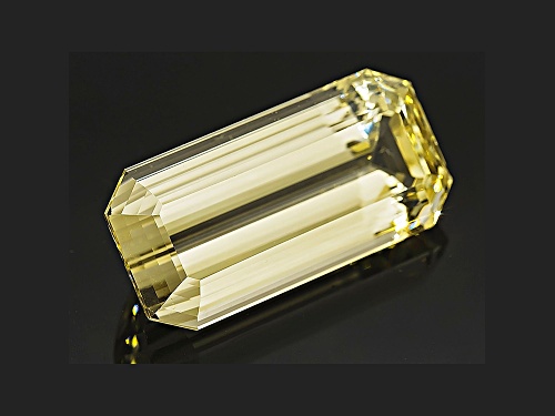 Triphane Yellow Spodumene 34.08x16.46x12.66mm Emerald Cut 66.74ct