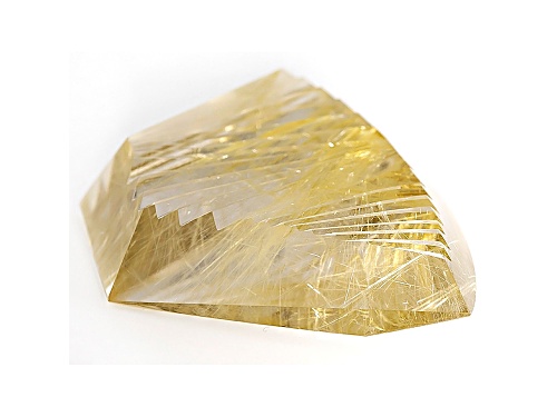 Rutilated Quartz 48.53x37.73mm Fan Shape 131.88ct