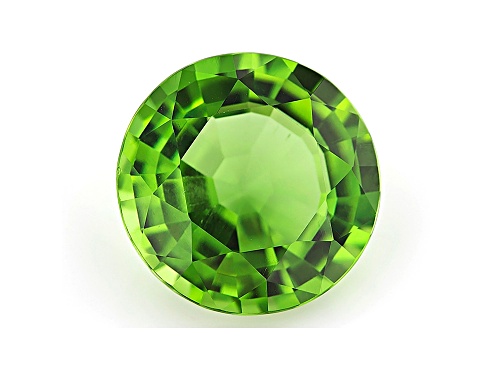 Peridot 14.5mm Round Mixed Step Cut 10.68ct