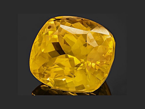 Sri Lankan Deep Orange Yellow Sapphire 4.03ct 9.53x8.01x5.96mm Cushion With Gemworld Report