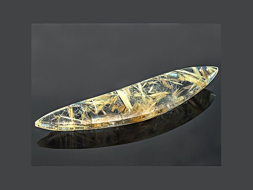 Quartz Rutilated Star 78.4x19.7mm Free Form Cabochon 87.26ct