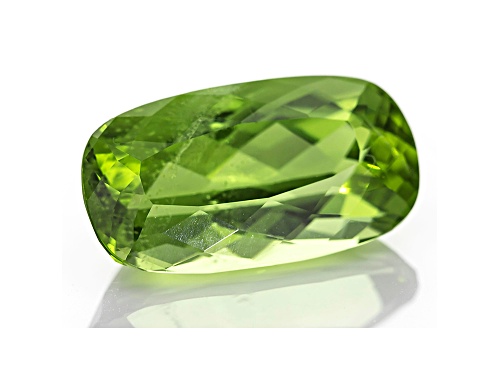 Peridot 15.7x8.6mm Rectangular Cushion Mixed Step Cut 6.77ct