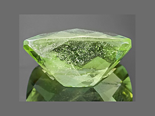 Peridot 11.5x9.5mm Rectangular Cushion Mixed Step Cut 4.52ct