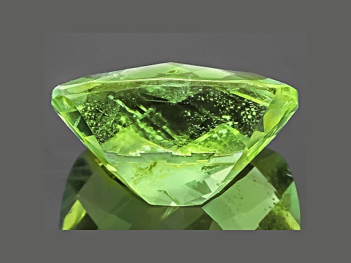 Peridot 11.5x9.5mm Rectangular Cushion Checkerboard Cut 4.80ct