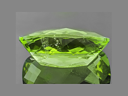 Peridot 14.5x9.45mm Rectangular Cushion Checkerboard Cut 6.19ct