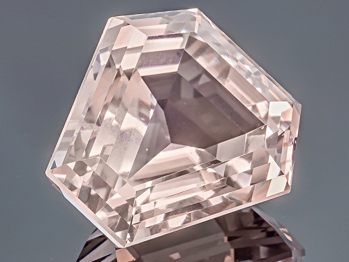 Nigerian Pink Tourmaline 35.99ct 21.39x21.12mm Shield Shape Step Cut Gemworld Verification Report