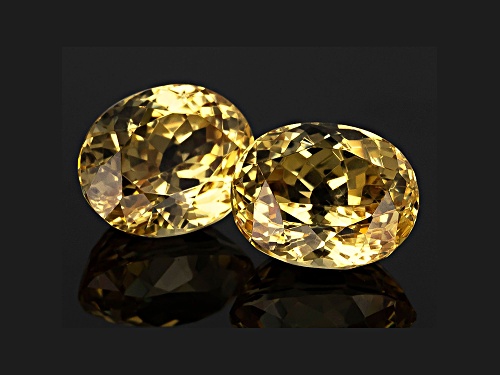 Scheelite 9.5x7.5mm Oval Matched Pair 10.92ctw