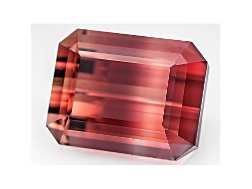 Nigerian Untreated Bi Color Tourmaline 13.59ct 14.25x11.13mm Emerald Cut