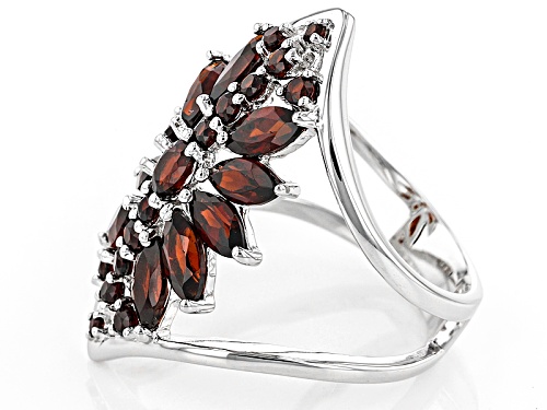 3.33ctw Oval, Marquise And Round Vermelho Garnet™ Sterling Silver Ring - Size 6