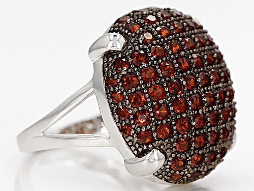 3.16ctw Round Vermelho Garnet™ Sterling Silver Dome Ring - Size 5