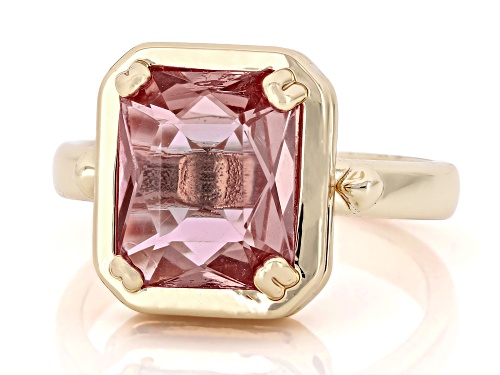Rectangular Octagonal Zandrite Bronze Solitaire Ring - Size 8