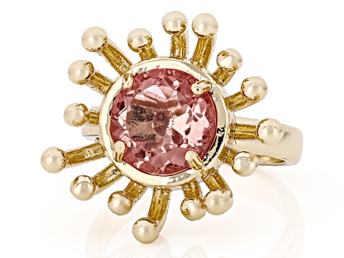 Round Zandrite Bronze Solitaire Ring - Size 8
