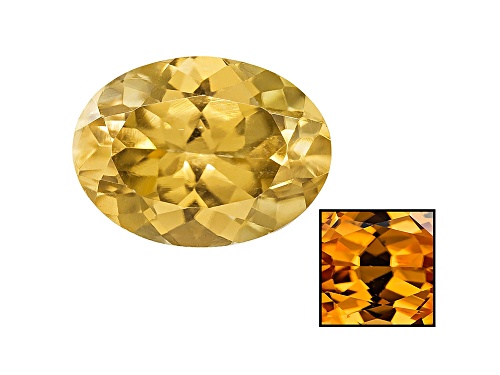 Yellow Zircon Thermochromic 8x6mm Oval 1.75ct