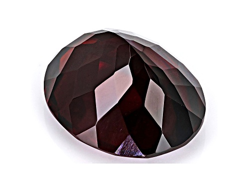Red Zircon 12.5x10.5mm Oval 9.10ct