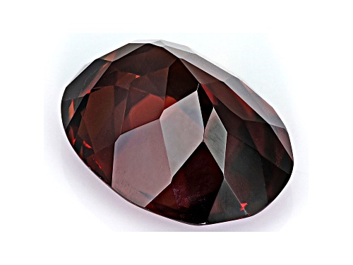 Red Zircon 12.5x9.5mm Oval 7.07ct