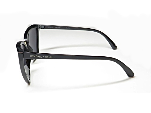 Kendall + Kylie Cat Eye Black Frame/ Gray Lenses Sunglasses